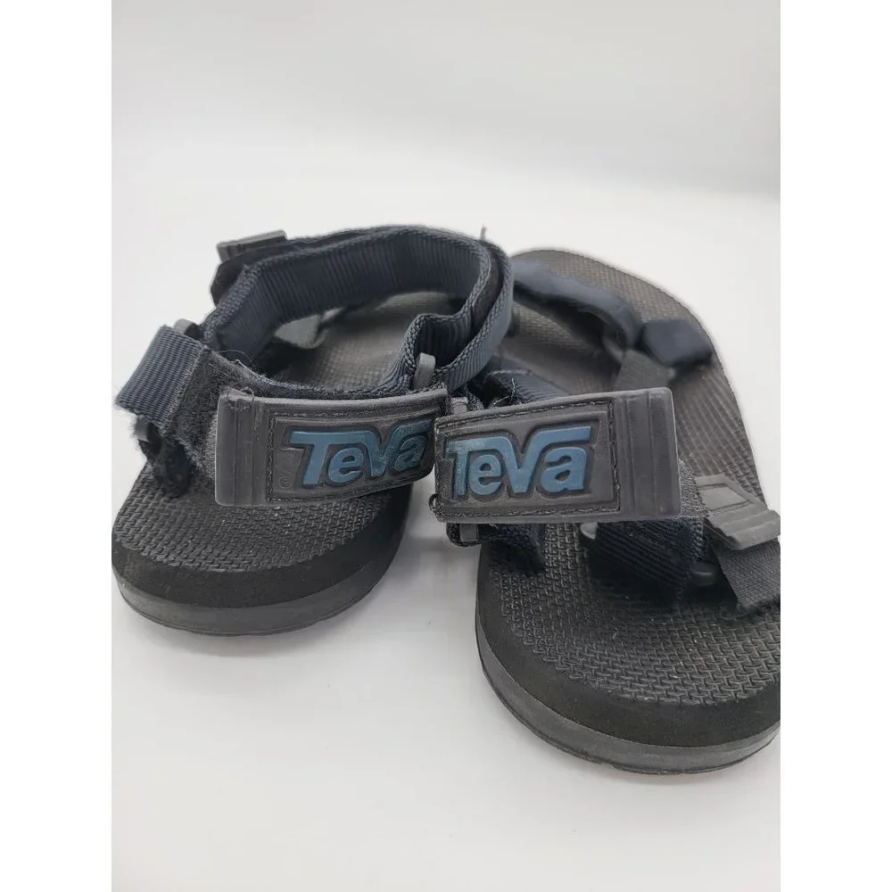 Teva Sandals 9M Mens Black Adjustable Hiking Sport‎ Strappy Open Toe Shoes
